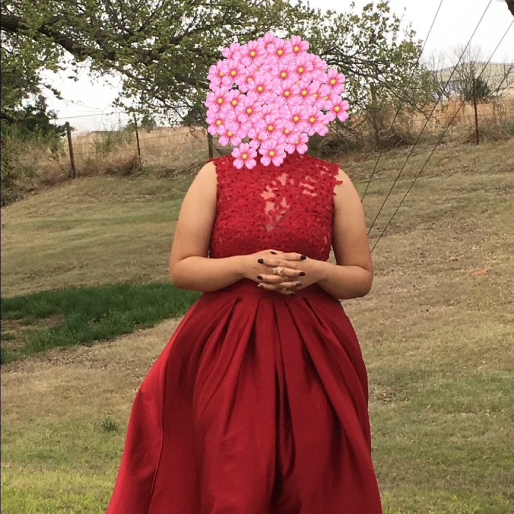 Bergundy/Red Prom Dress - Picture 2 of 3